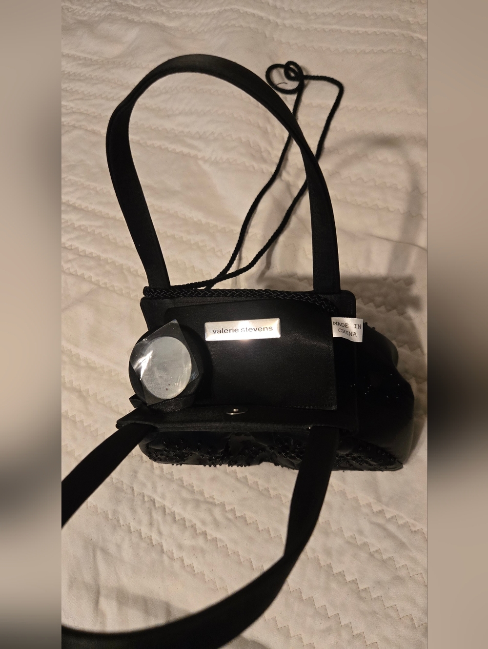 Valerie Stevens Black Compact Camera Purse